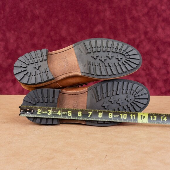 Warfield & Grand Men Cognac Leather Lace-up Dress Combat Boots sz 13 - Picture 5 of 8